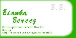 bianka berecz business card